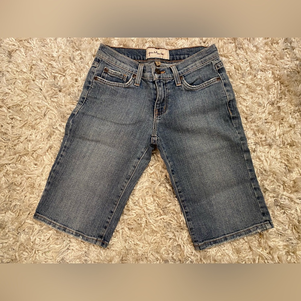Bermuda Long Denim Shorts Size 0